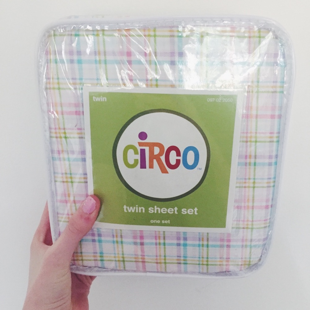 ⋒ colorful twin sheet set